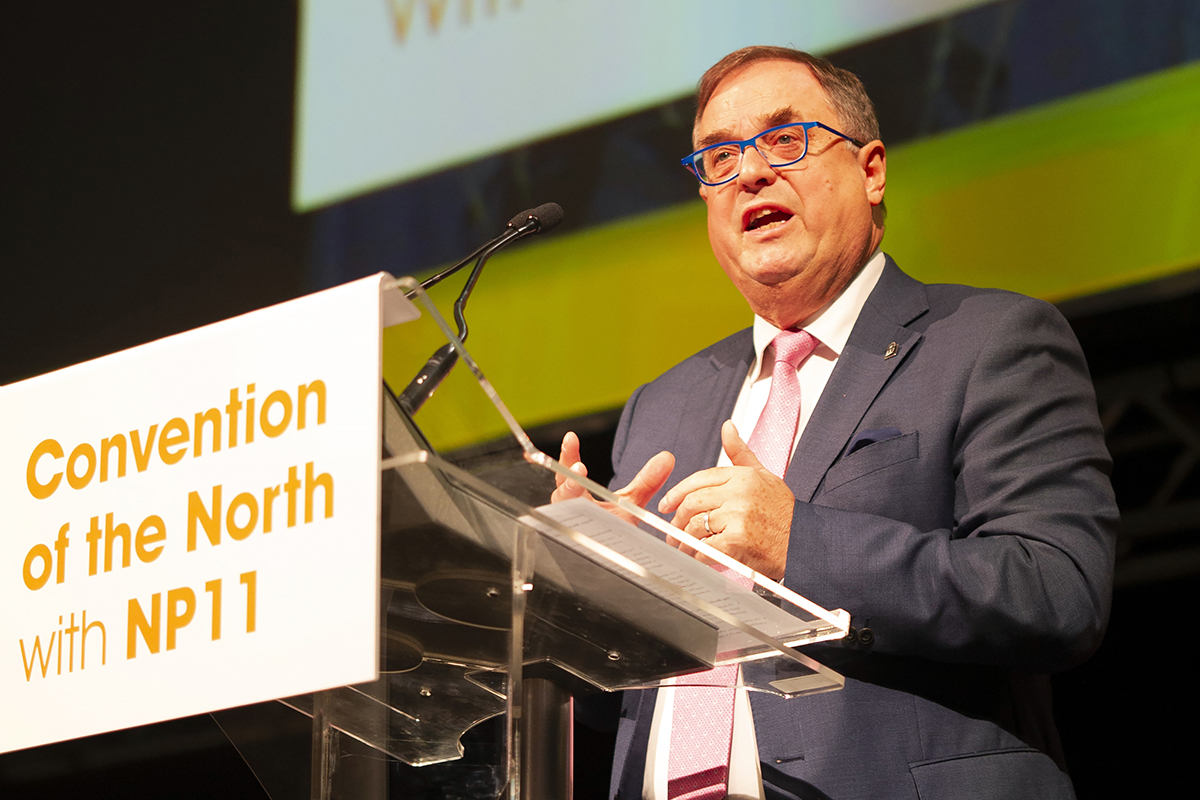 Roger Marsh speaks at The Convention of the North with NP11